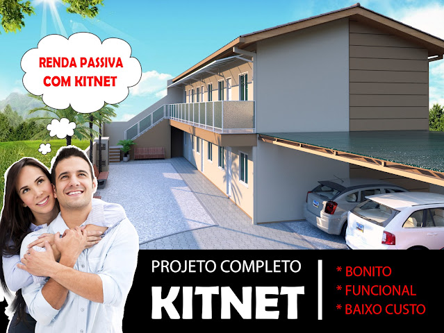 projeto de kitnets pequenas e modernas