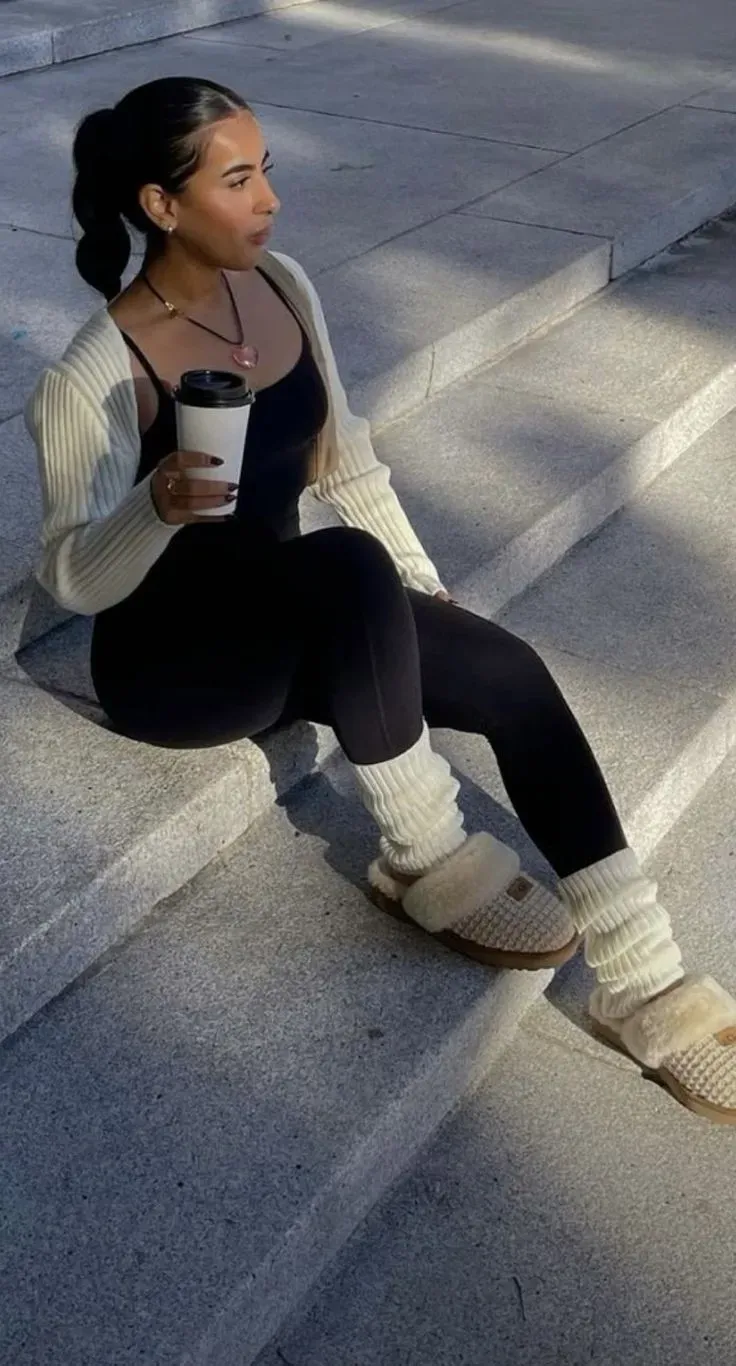 Outfit con enterizo negro