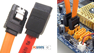 Port SATA dan SATA kabel