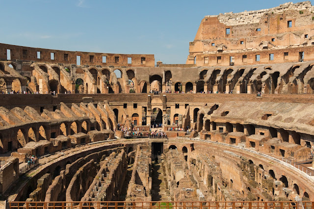 Inside look of the Colosseum 