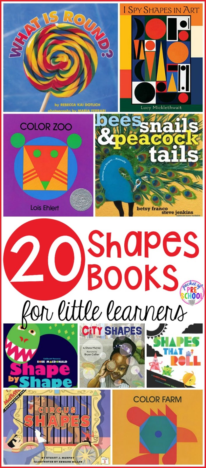 Shapes Books For Little Learners Pocket Of Preschool