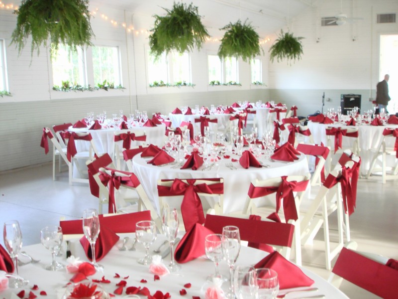 but we added so much depth by renting the red sashes and napkins which 