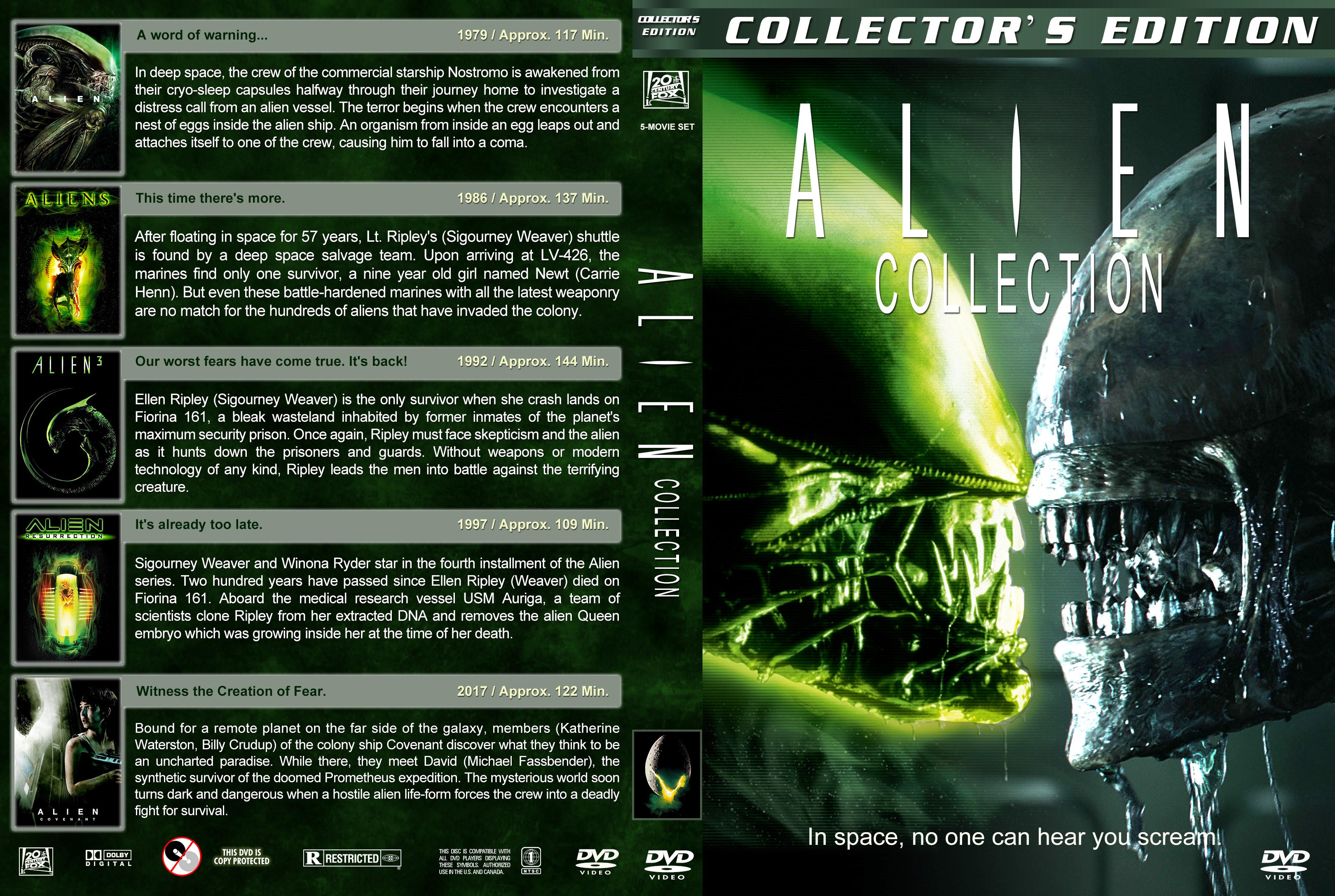 Alien Collection DVD Cover - Cover Addict - DVD, Bluray 