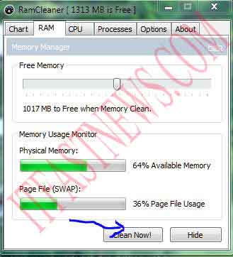 Ram Cleaner Software BY computer software tips and tricks 