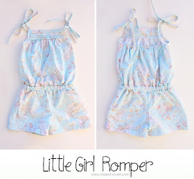 little girls Romper pattern