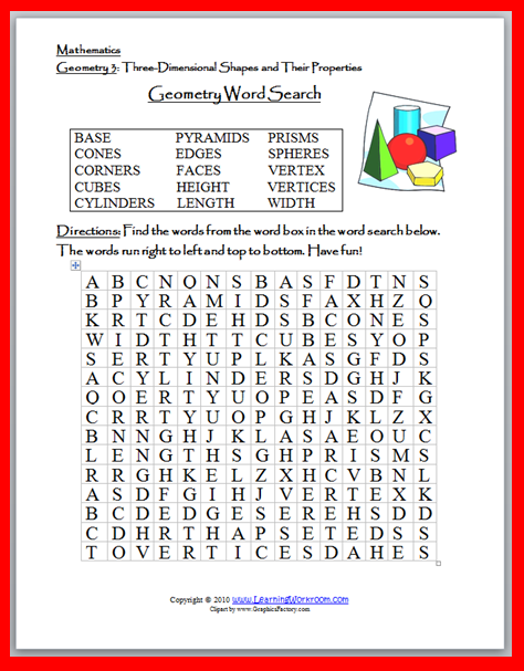 38 free math word search puzzles for all skill levels