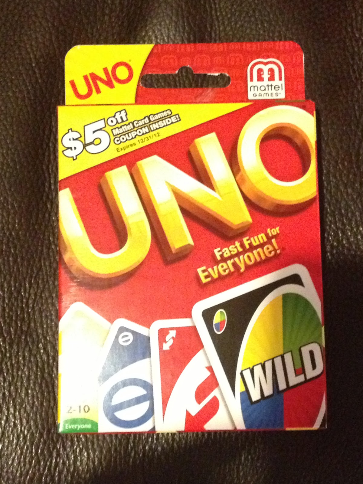 Daddy aves The Bank WOW Free box of UNO Cards at Target 