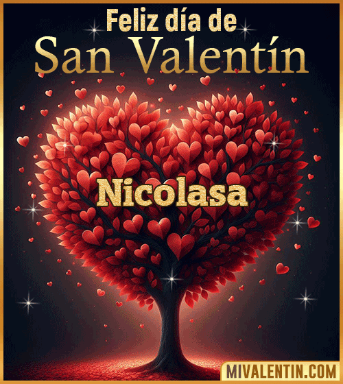 Gif feliz día de San Valentin Nicolasa