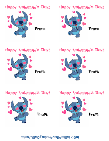 Stitch Valentine's day cards