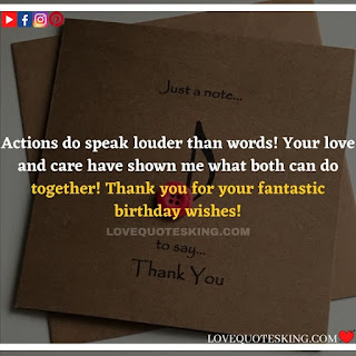 Thank you quotes for birthday wishes | Thank You Messages for Birthdays | Thank you messages for birthdays | Birthday thanks message