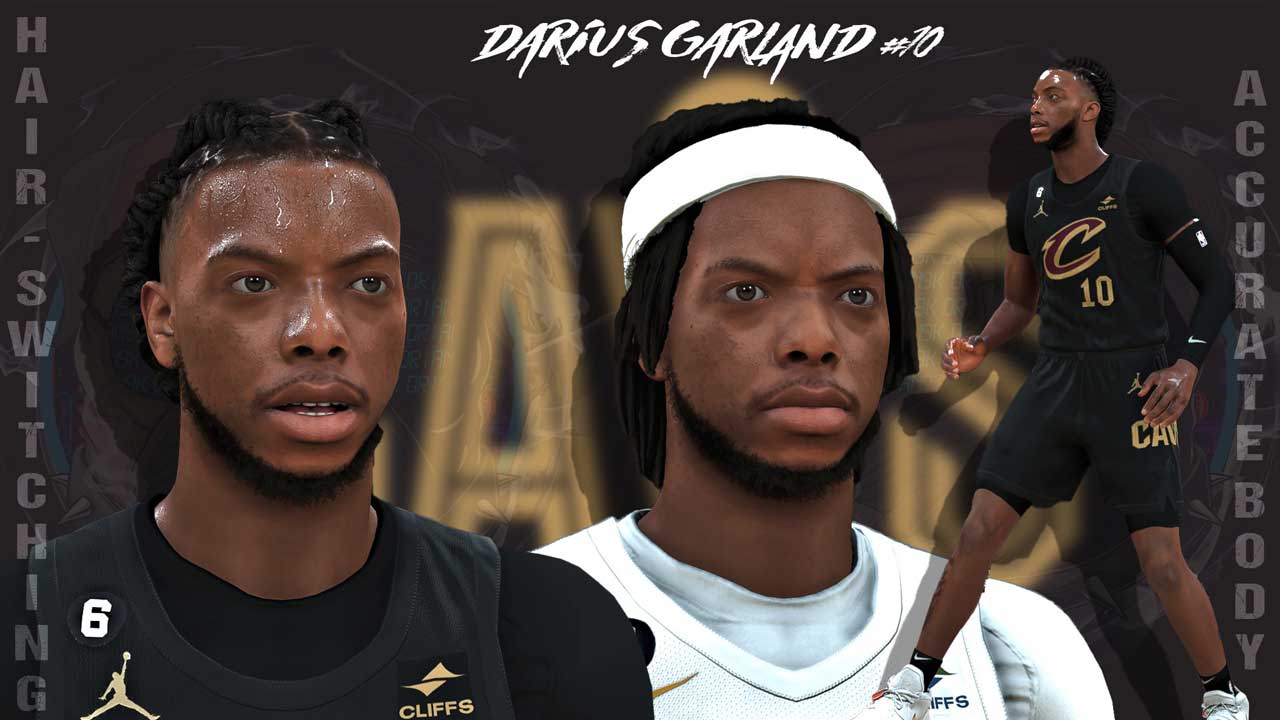 NBA 2K23 Darius Garland Cyberface