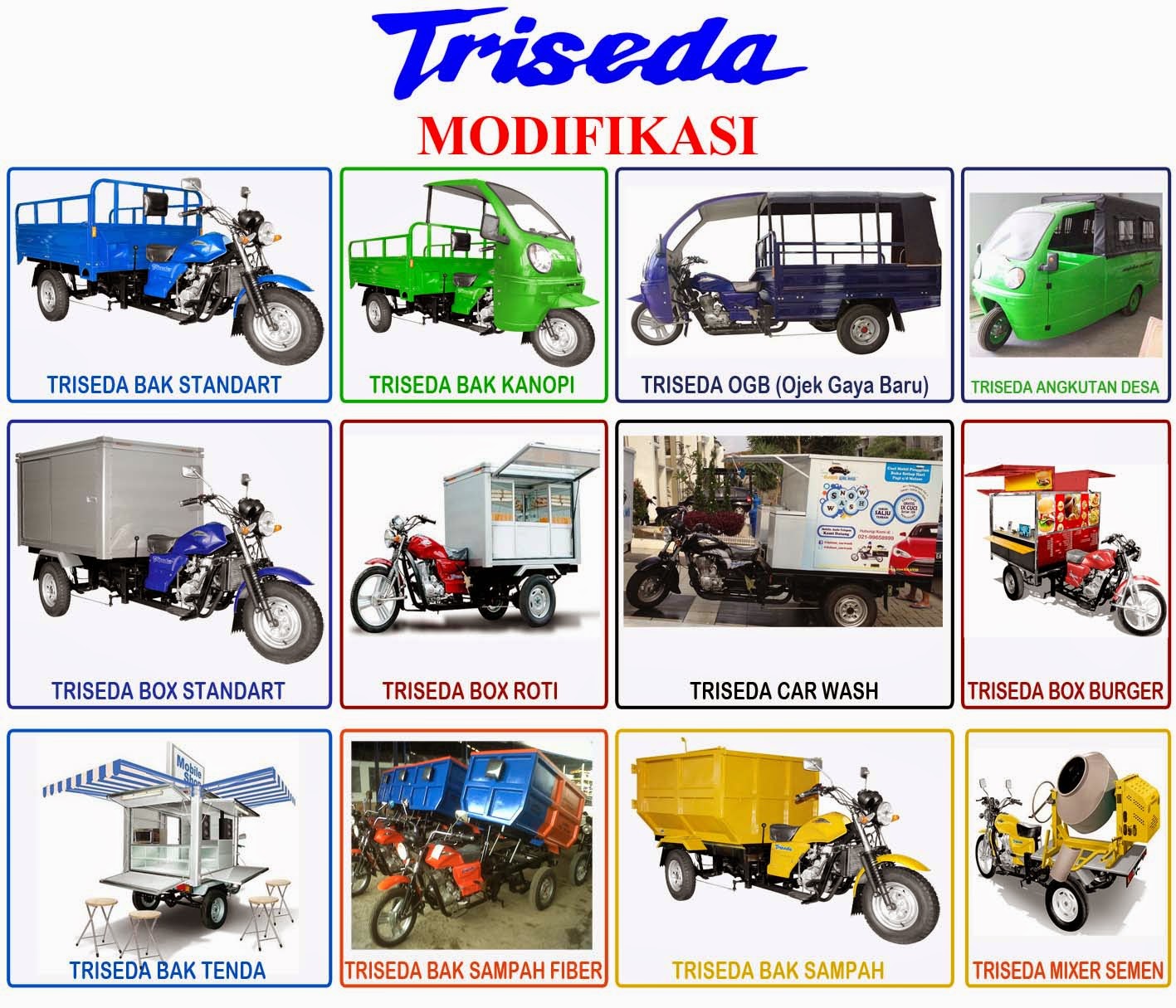 Dealer Motor Tiga Roda Jual Sparepart Motor Tiga Roda