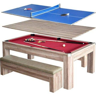 3-In-1 Picnic, Pool And Ping Pong Table, Conversion Picnic Table To Table Tennis Or Pool