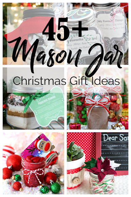 collage of mason jar gift ideas