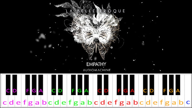 Empathy by Audiomachine Piano / Keyboard Easy Letter Notes for Beginners