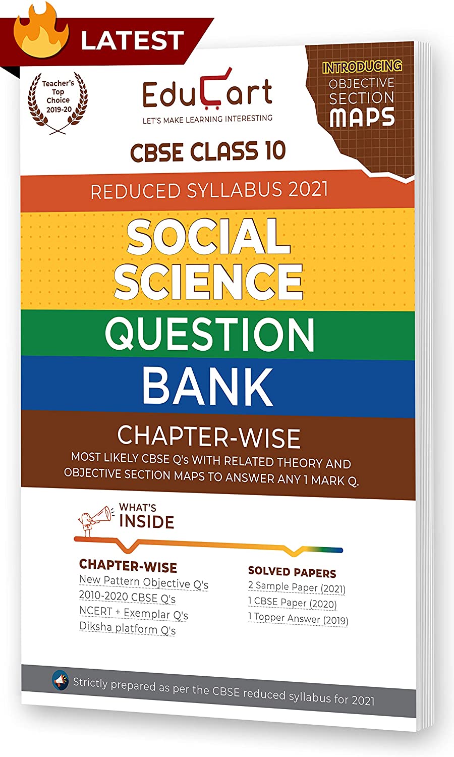 Educart CBSE Social Science Class 10 Question Bank (Reduced Syllabus) for 2021 Pdf Download - Educational Material