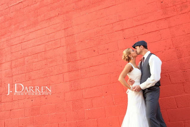 photo of bride and groom portrait at twelve west main in Thomasville North Carolina