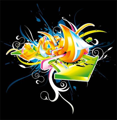 Graffiti 3D Arrow Graphic Designs 6