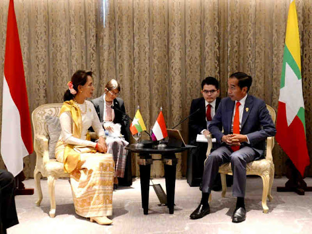 Jokowi Minta Aung San Suu Kyi Komitmen Keamanan di Rakhine 