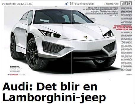 Audi Lamborghini monster suv