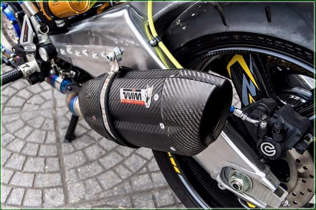 Knalpot Mufler gas Buang Dari MIVV - Tip Modifikasi Yamaha Jupiter MX King Exciter Gaya Balap MOTO GP Sporti Keren Abis