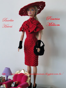 Vestido de Barbie Havai em crochê por Pecunia MM