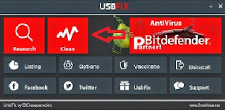 Cara Mudah Menghapus Dan Menghilangkan Virus Shortcut Di Flashdisk Dengan Software UsbFix