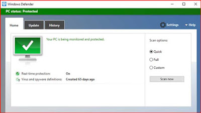 Cara mengaktifkan Windows Defender