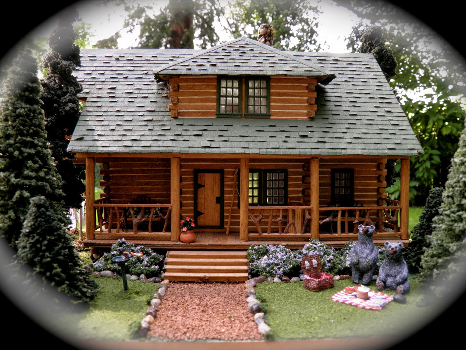 theweetinker: Jock's Cabin a miniature in quarter scale