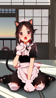 Live wallpaper anime cute kaguya sama neko love is war