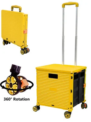 Foldable Storage Trolley with wheels