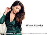 shama sikander hot, smile picture in green dress, looking so sexy