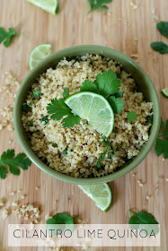 healthy vegetarian recipe: cilantro lime quinoa!