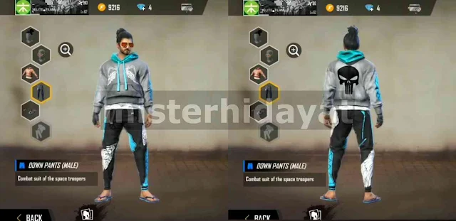 Skin Config Free Fire Hoodie Graffity dan Set Celana Malaikat Gratis