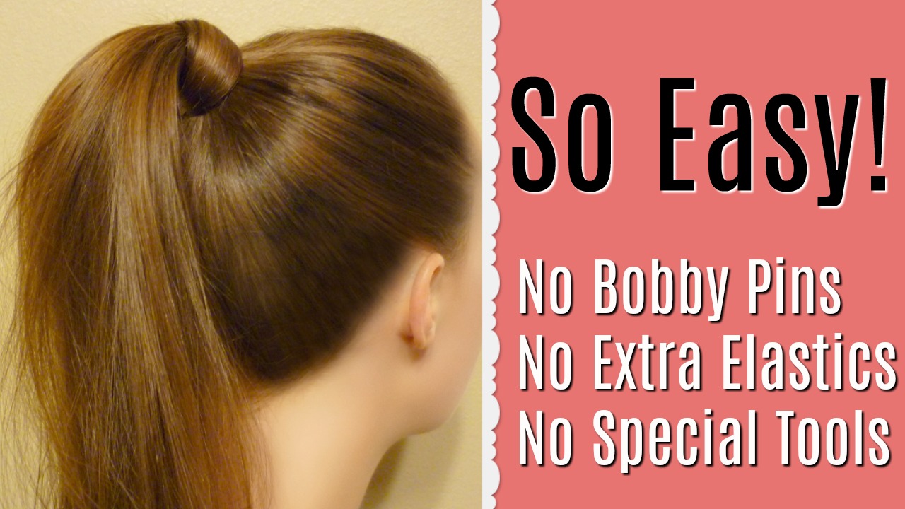 How to do an Easy Chignon without Bobby Pins – The How To Mom