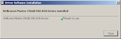 Tampilan SSD Wellcomm Master Elite 256GB Terdeteksi di OS Microsoft Windows 7 Ultimate