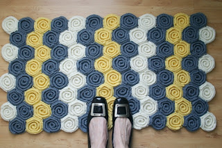 Let's Twirl Blanket and Rug Crochet Pattern by Susan Carlson of Felted Button