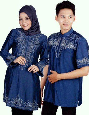30 Contoh Model Baju Muslim Couple Terbaru 2018