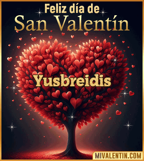 Gif feliz día de San Valentin Yusbreidis