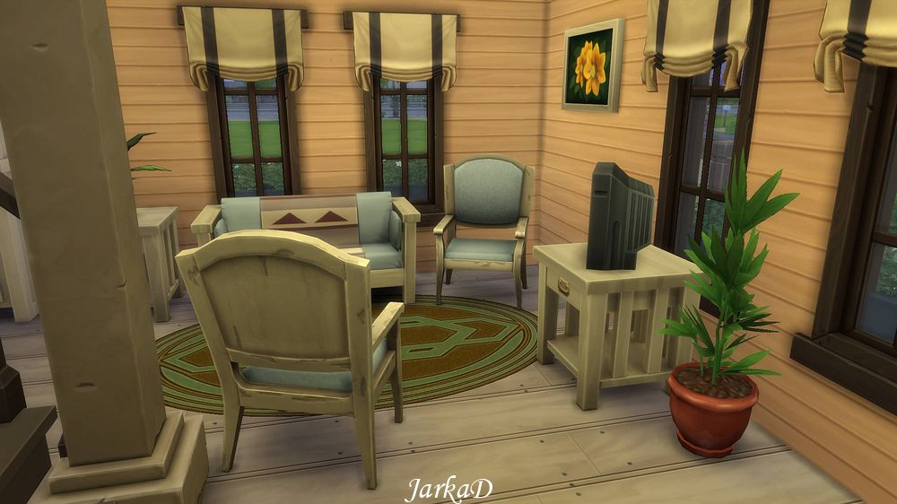 กระท่อมกลางป่า The Sims 4 house The Sims 4