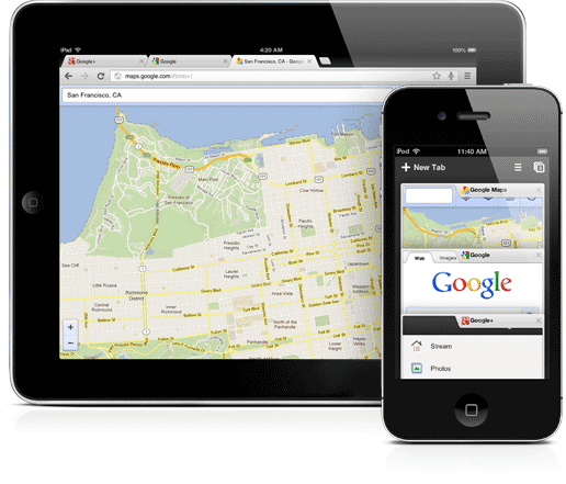 جوجل كروم للايفون و الايباد مجانا