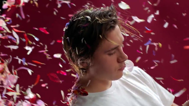 Brooklyn Beckham showered with flower petals