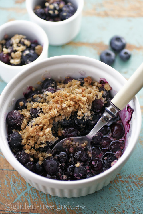 Gluten-Free Goddess Blueberry Crumble-Crisp Recipe