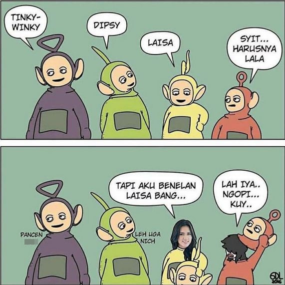 Kumpulan Meme Lucu Teletubbies Yang Salah Sebut Nama