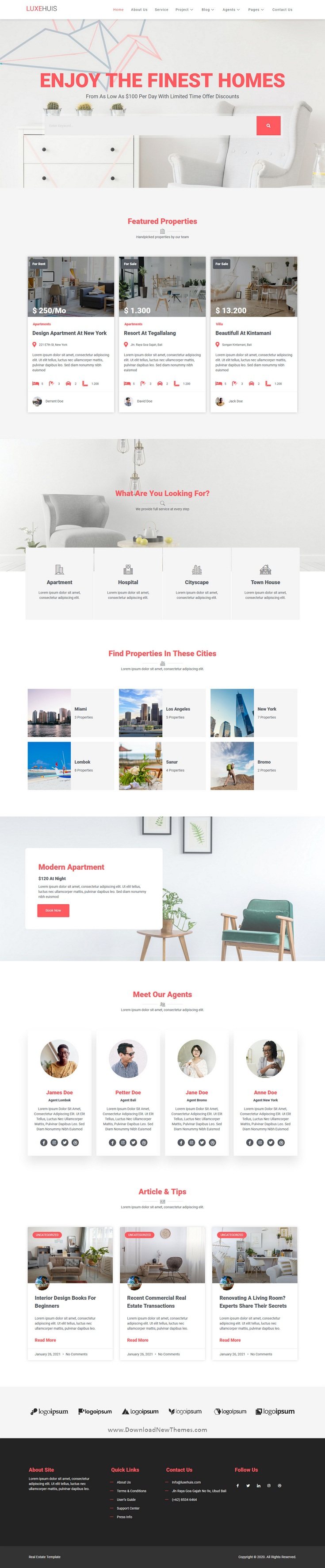 Real Estate Elementor Template Kit