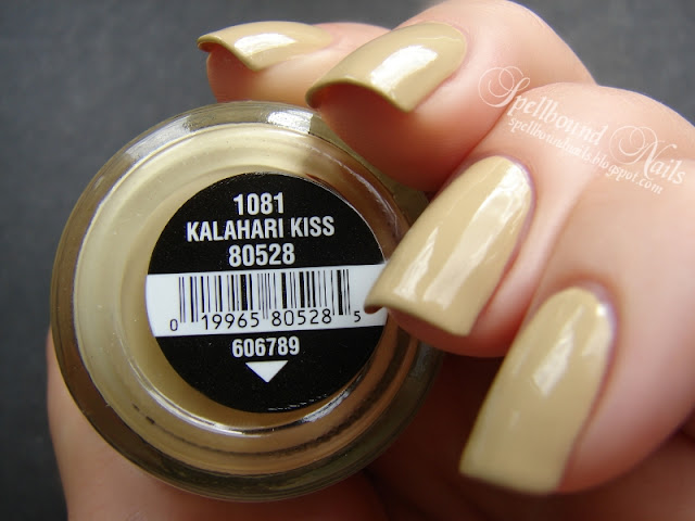 On Safari China Glaze collection khaki color nail polish nailart nails art tribal leopard print Spellbound swatch