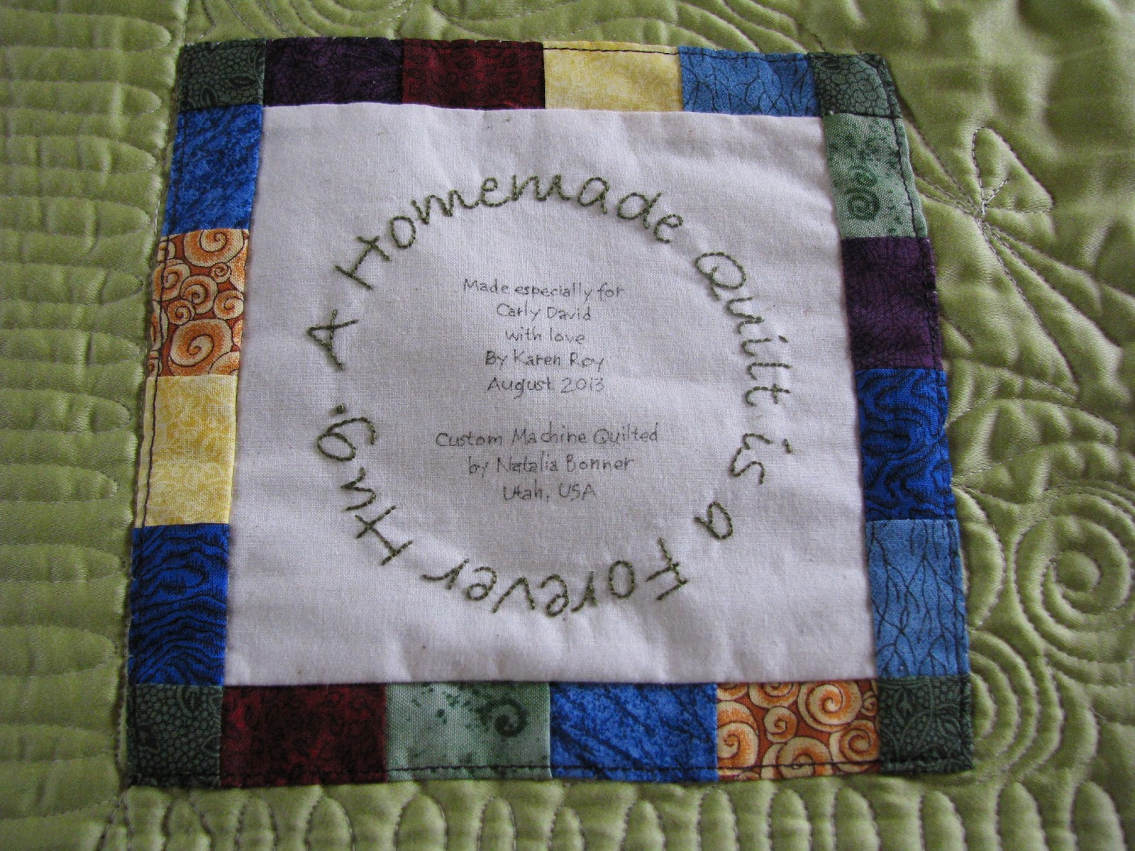 kaholly quilt labels