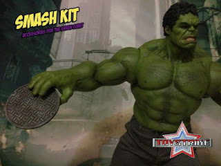 Toy Strike Smash Kit 1/6 Scale Hot Toys Avengers Hulk Accessory Set