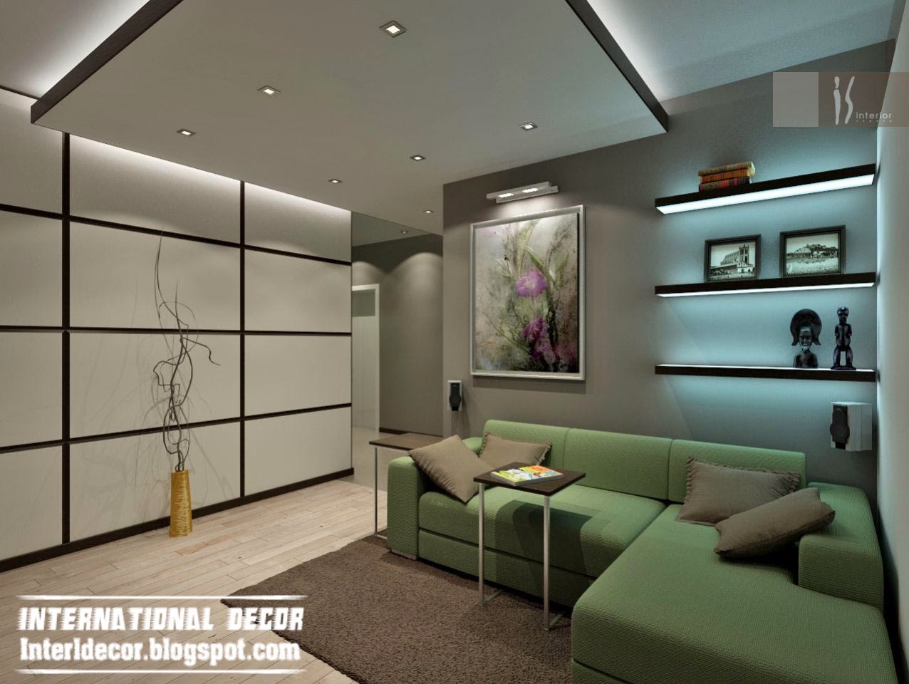 Top 10 Suspended ceiling tiles, lighting pop designs for living ...