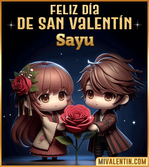 Imagen Gif feliz día de San Valentin Sayu